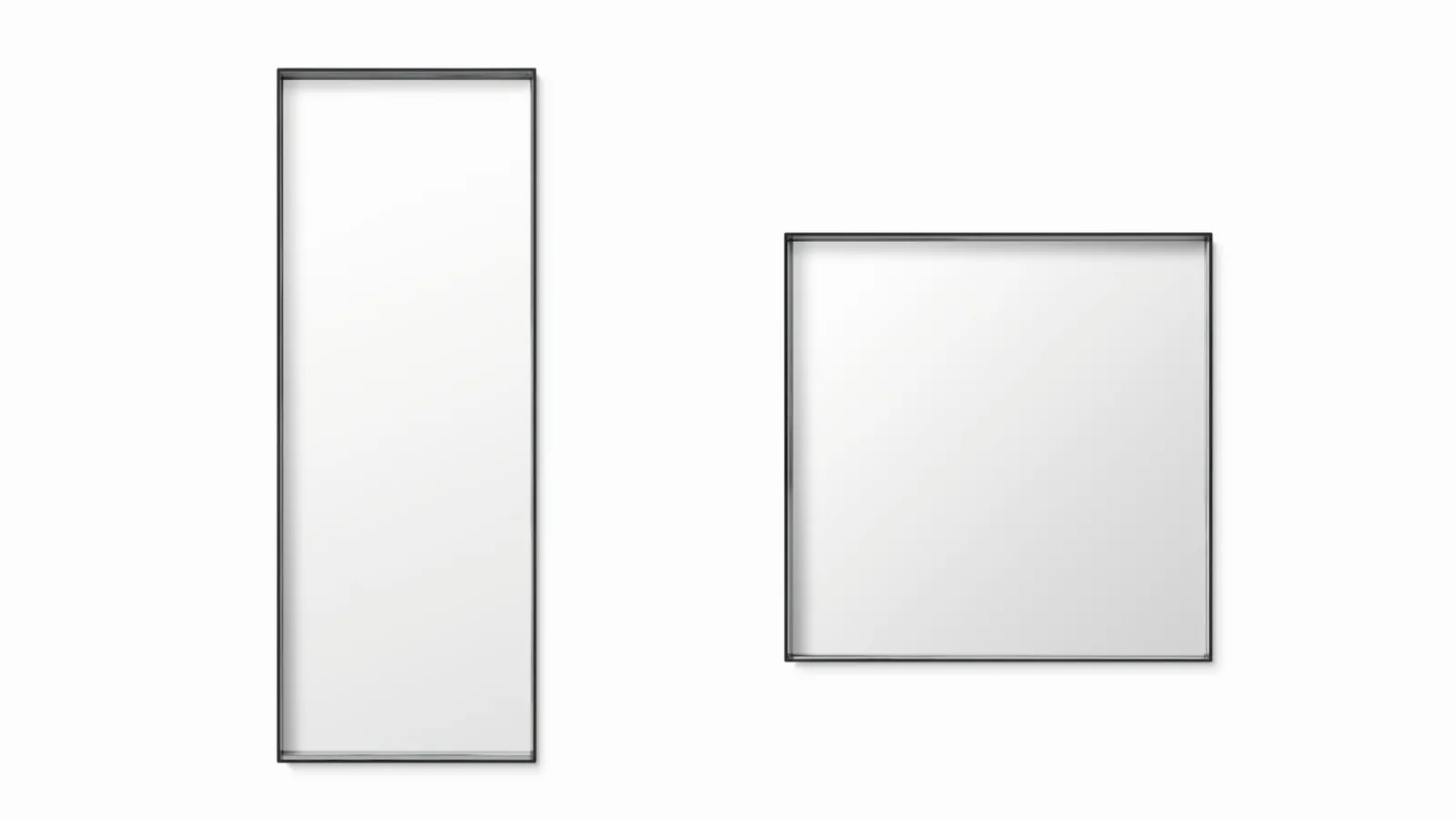 Specchio Boxy con cornice in vetro fumé di Ditre Italia