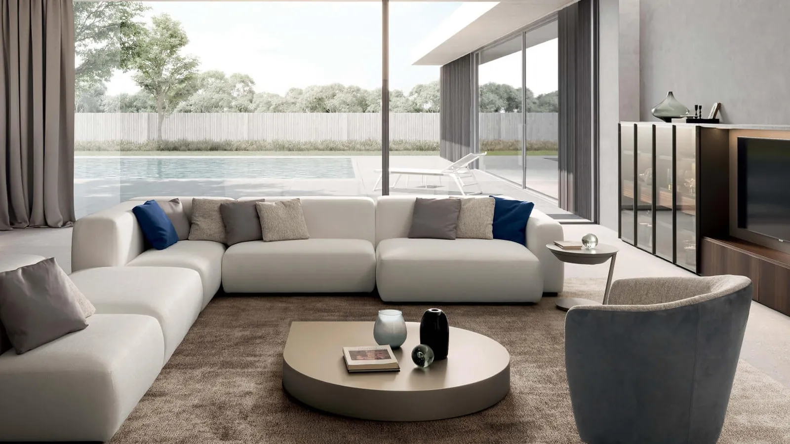 Tavolino sagomato Drop di Presotto