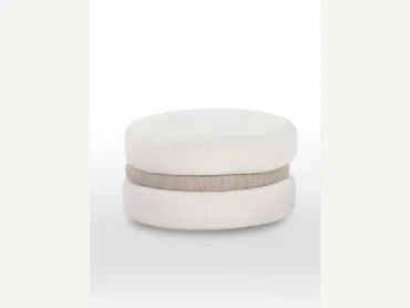 Pouf di design in tessuto Macarons di Calia