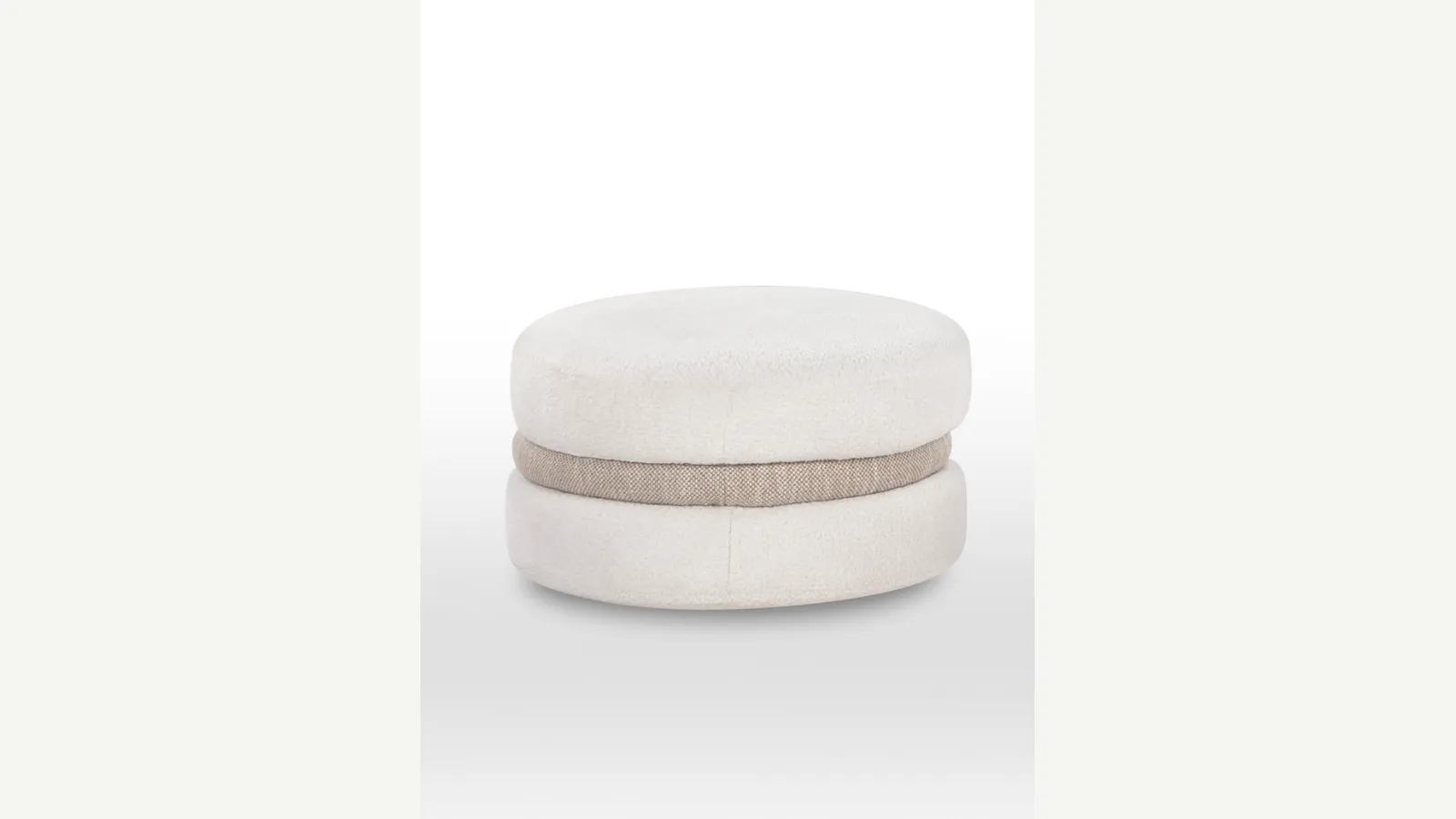 Pouf di design in tessuto Macarons di Calia