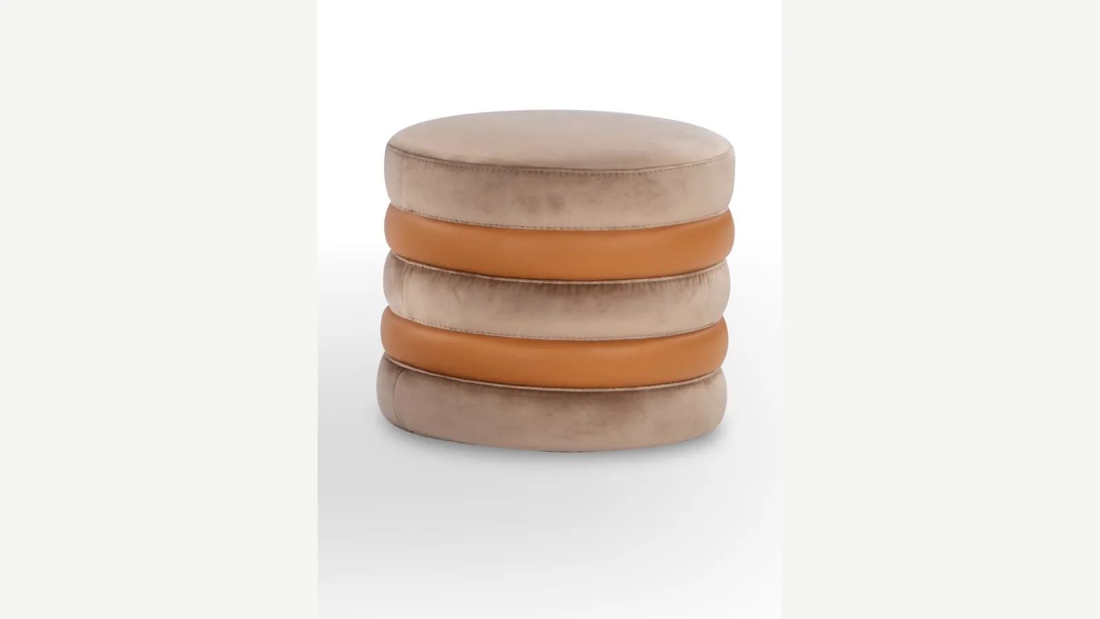 Pouf di design in tessuto Macarons di Calia