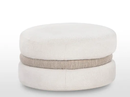 Pouf di design in tessuto Macarons di Calia
