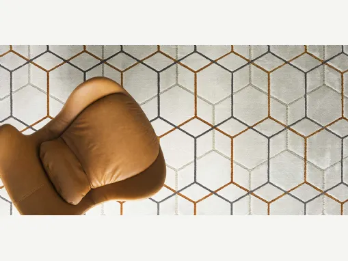 Tappeto con disegno geometrico Offset di Calligaris