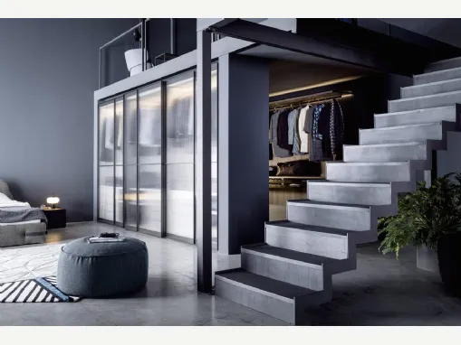 Pouf dalla forma rotonda in tessuto imbottito Chico di Novamobili