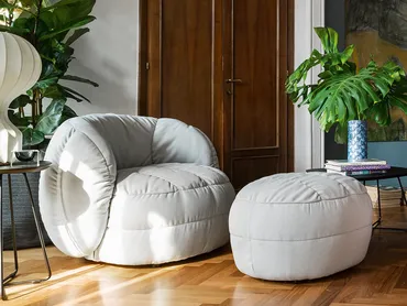 Pouf in tessuto Reef di Connubia