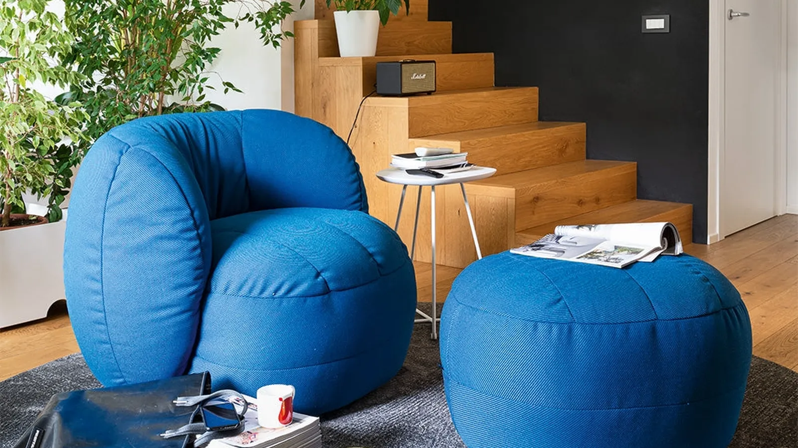 Pouf in tessuto Reef di Connubia