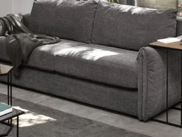 Tavolino Renee da divano con top in ceramica e base in metallo di Calligaris