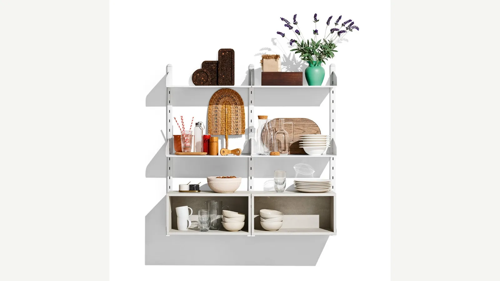 Mensole in metallo e melaminico Shelfy di Connubia