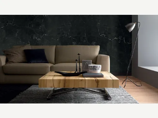 Tavolino trasformabile con top in legno Tavoletto di Altacom
