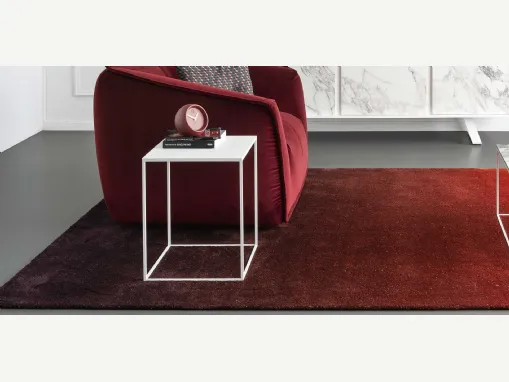 Tavolino quadrato Thin in metallo di Calligaris