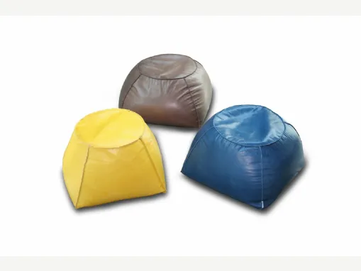 Pouf Trapezio in pelle di Calia