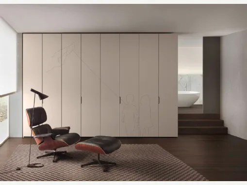 Armadio con ante battenti Decor Aquilone di Olivieri