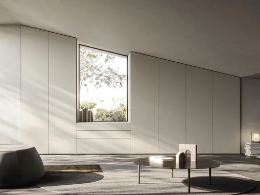 Armadio Even con ante battenti per mansarde di Alf Da Frè