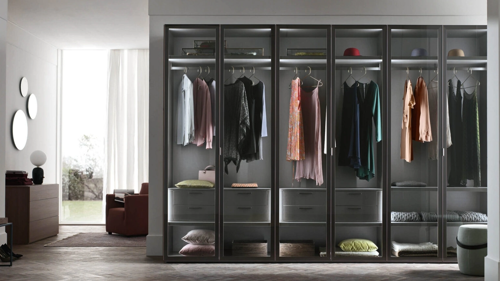 Armadio con anta battente Glax di Maronese