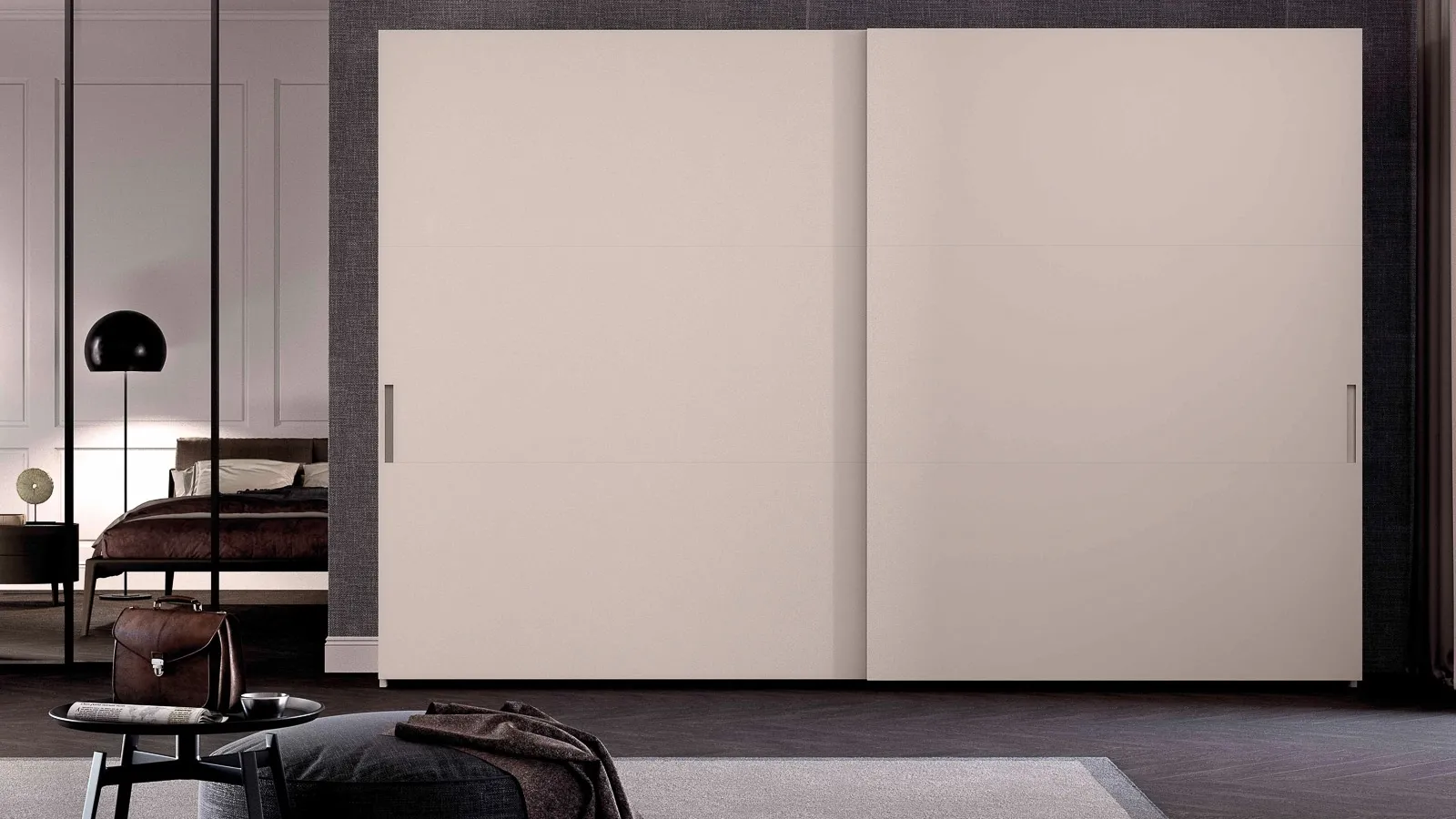 Armadio con ante scorrevoli Gap Lino Opaco di Olivieri