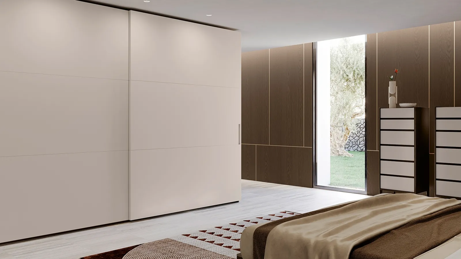 Armadio con ante scorrevoli Gap Lino Opaco di Olivieri