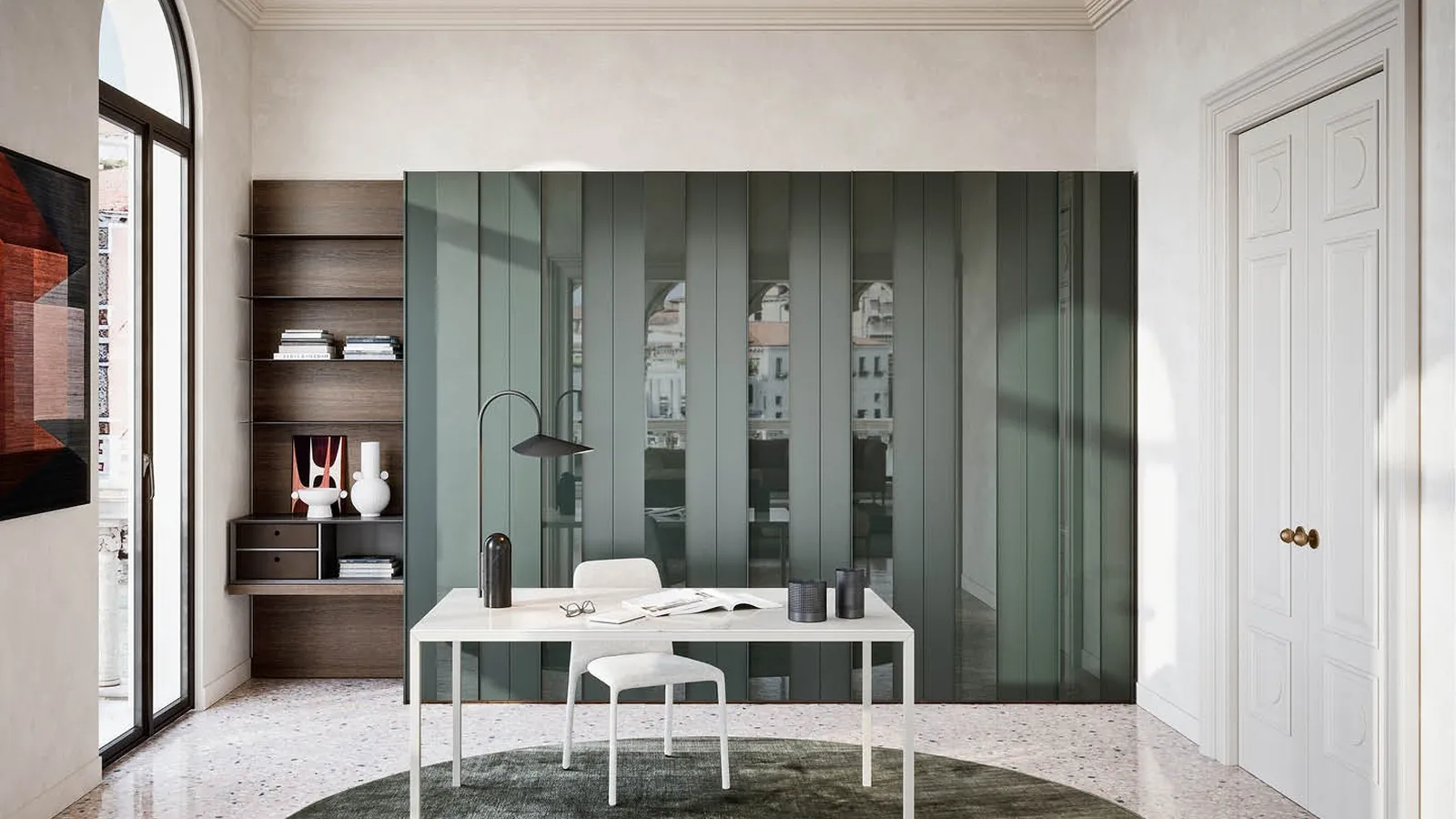 Armadio con ante battenti Plissè di Novamobili