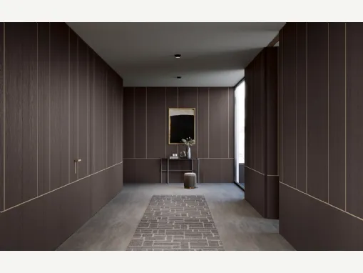 Armadio battente Style in Rovere Fumo di Olivieri