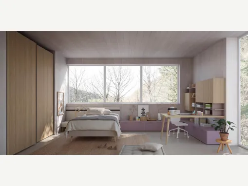 Cameretta in melaminico Generazione Z Composizione C04 di Doimo Cityline