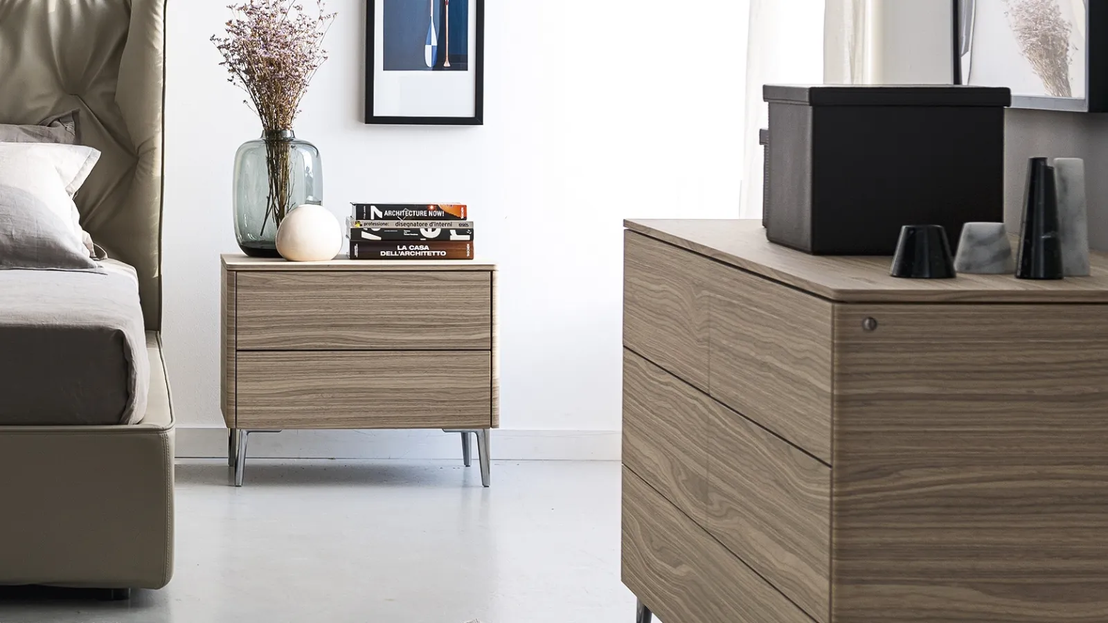 Gruppo Notte Boston in legno di Calligaris