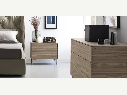 Gruppo Notte Boston in legno con top in ceramica di Calligaris