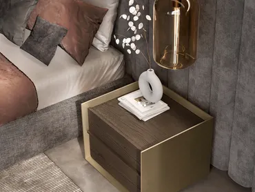 Comodino Dress Code Rovere Grigio di Olivieri