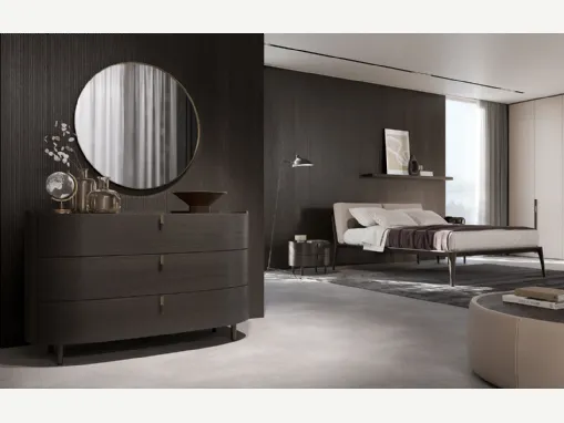 Comò Kalè in Rovere Carbon di Olivieri