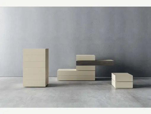 Gruppo Notte Modulo in laccato opaco di Veneran