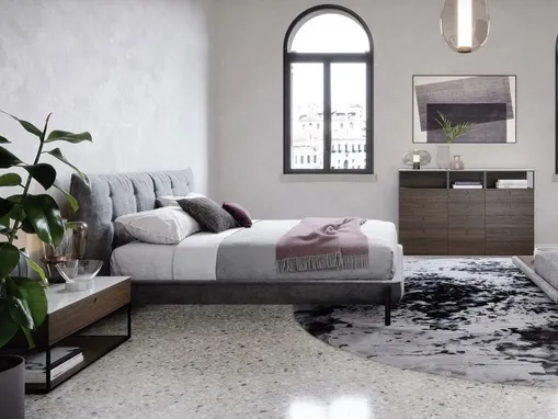 Gruppo Notte Square in legno e metallo di Novamobili