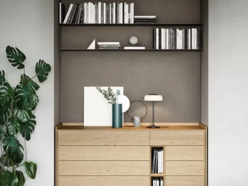 Comò in rovere Sly di Novamobili