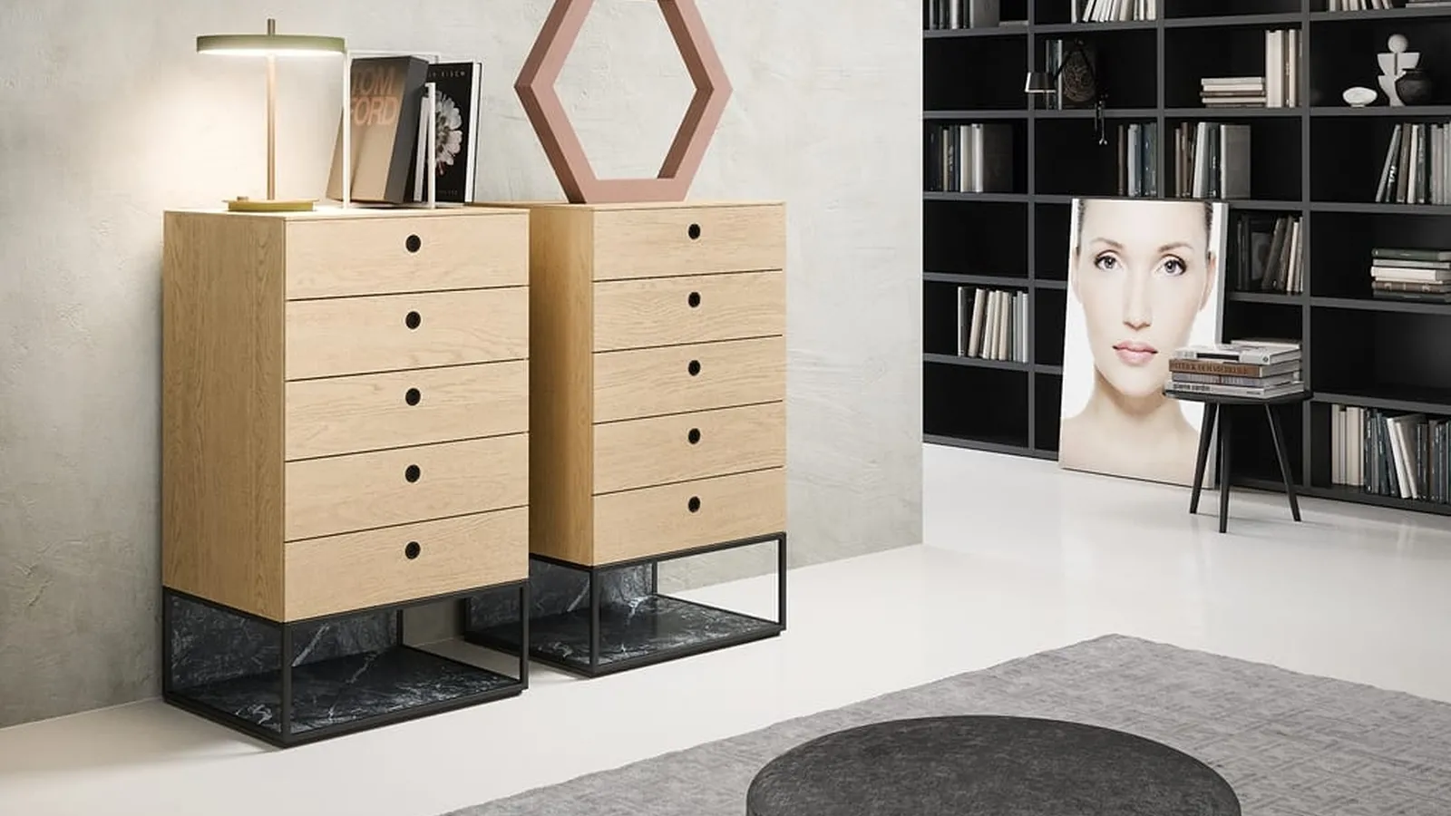 Cassettiera Square di Novamobili