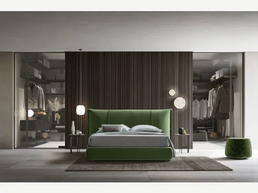 Letto di design in tessuto imbottito Artur Alf Da Frè