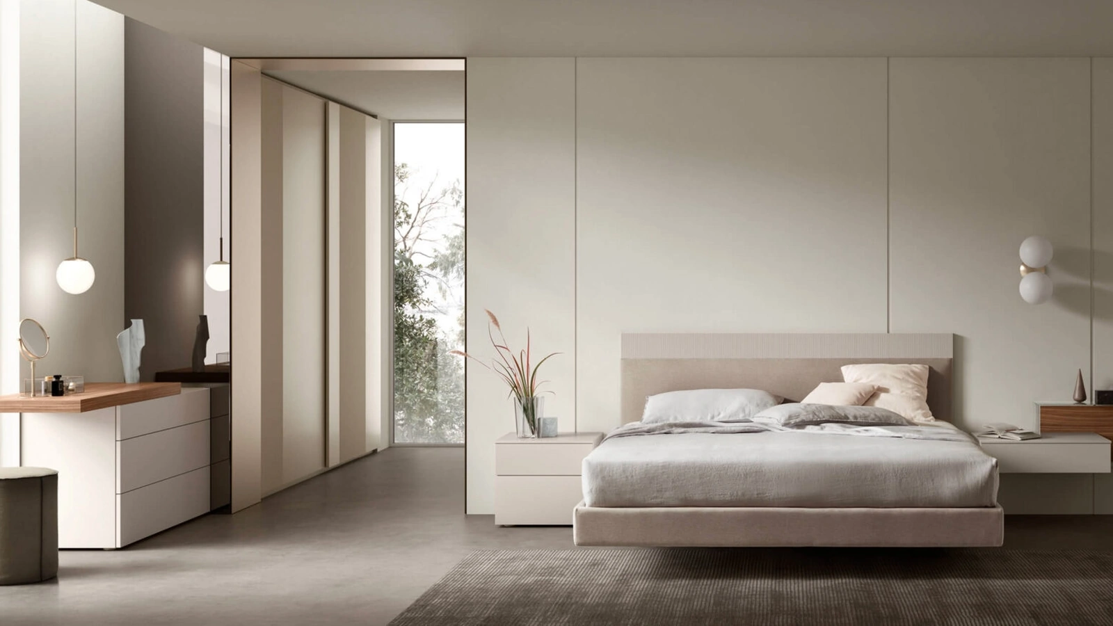 Letto con testiera Bumpy di Maronese