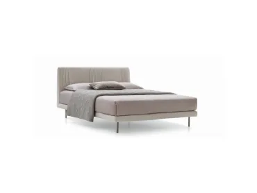 Letto in tessuto con testiera plissettata Chloè Luxury di Ditre Italia