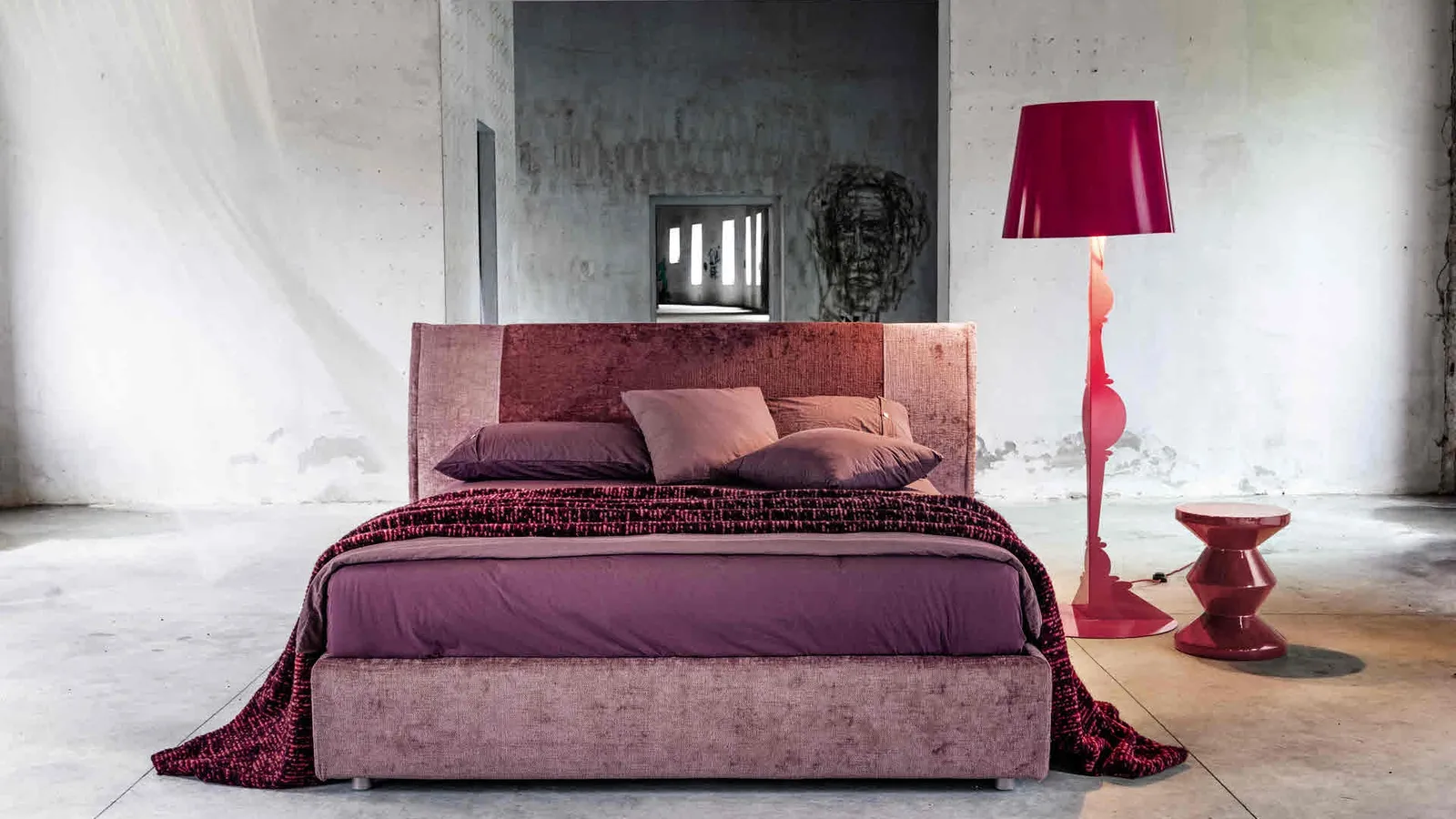 Letto in tessuto Ginger di Veneran