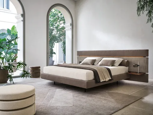 Letto matrimoniale Infinito con box contenitore di Twils
