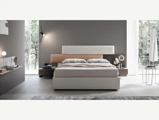 Letto con testiera Bumpy di Maronese Acf