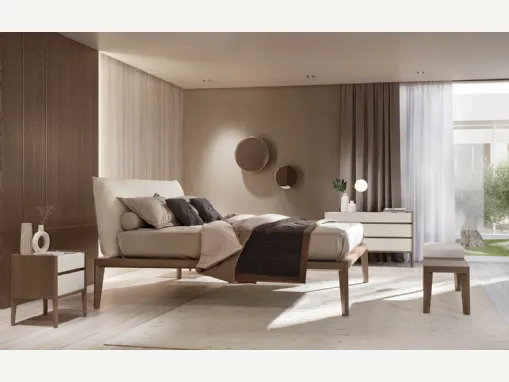 Letto con testiera Andrea Rovere Visone di Olivieri