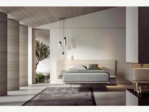 Letto in legno laccato Pinot di Veneran