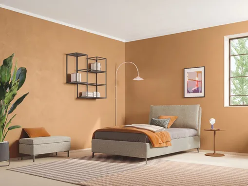 Letto Singolo in tessuto Blanca di Twils