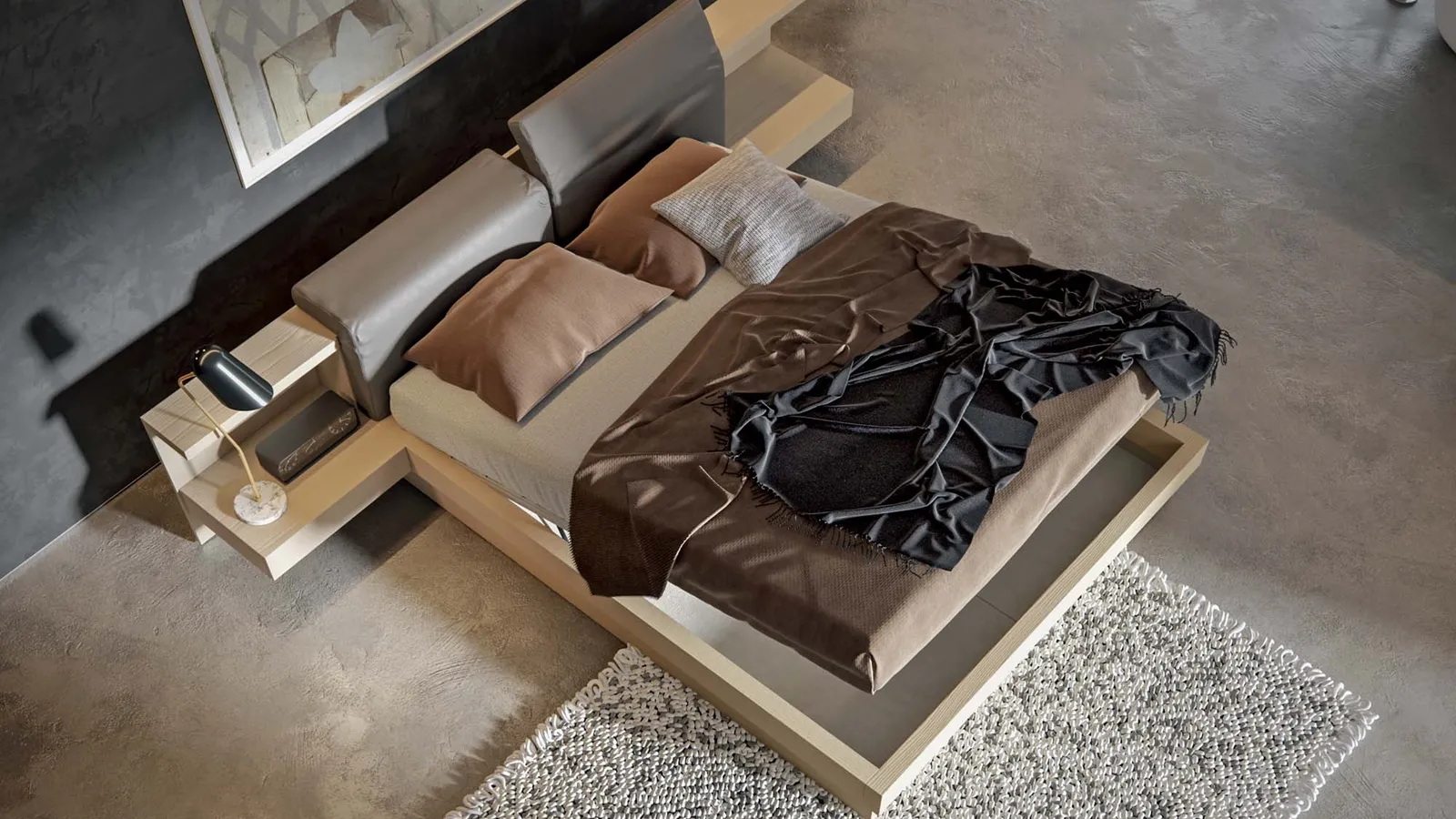 Letto Venus con box contenitore di Veneran
