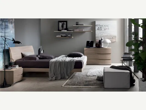 Letto matrimoniale con testiera Viki di Maronese Acf