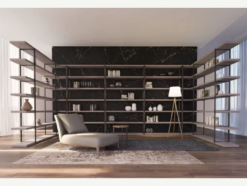 Libreria angolare divisoria componibile New York di Olivieri