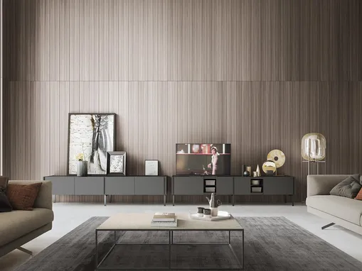 Madia Da-Do Giorno in laccato Piombo opaco di Alf Da Frè