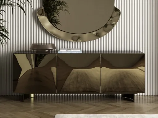 Madia Eden in specchio bronzo di Bontempi