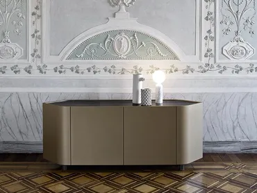 Madia Gioberg in laccato micalizzato Nickel di Alf Da Frè