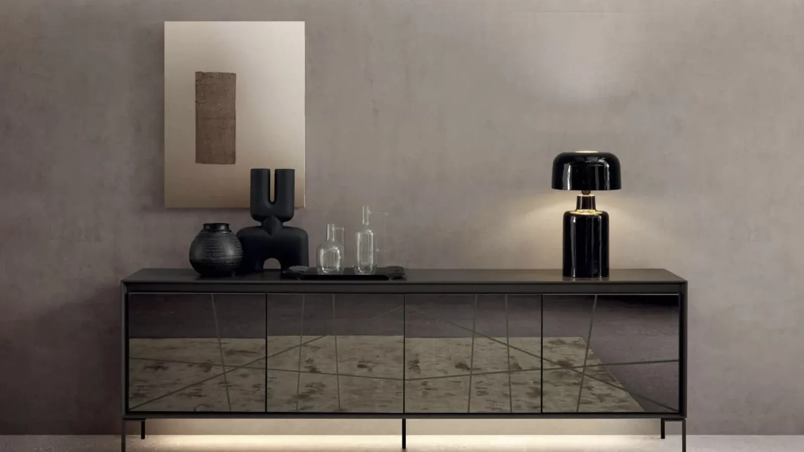 Madia Neck con ante a specchio di Presotto