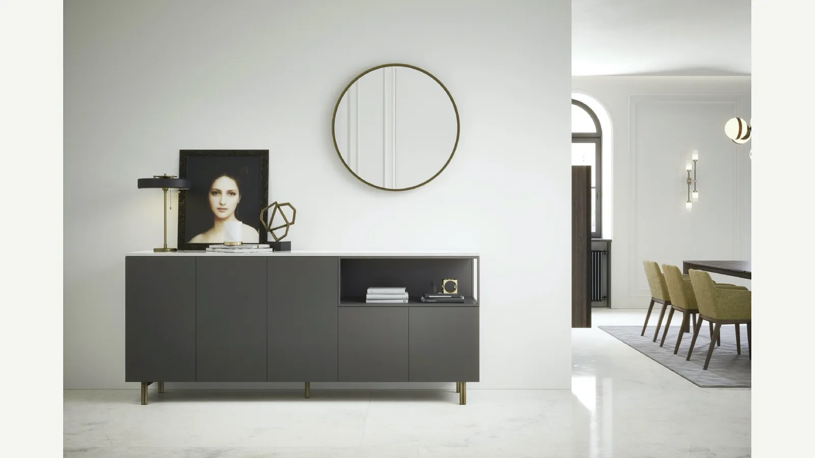 Madia Box 18 03 con piedini di Novamobili