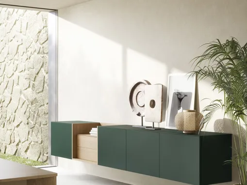 Mobile sospeso Box 18 Verde di Novamobili