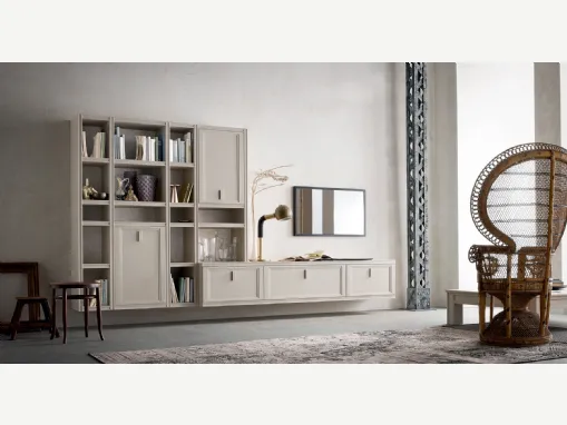 Libreria Iris IR1801 in melaminico Frassino Argilla di Maronese Acf